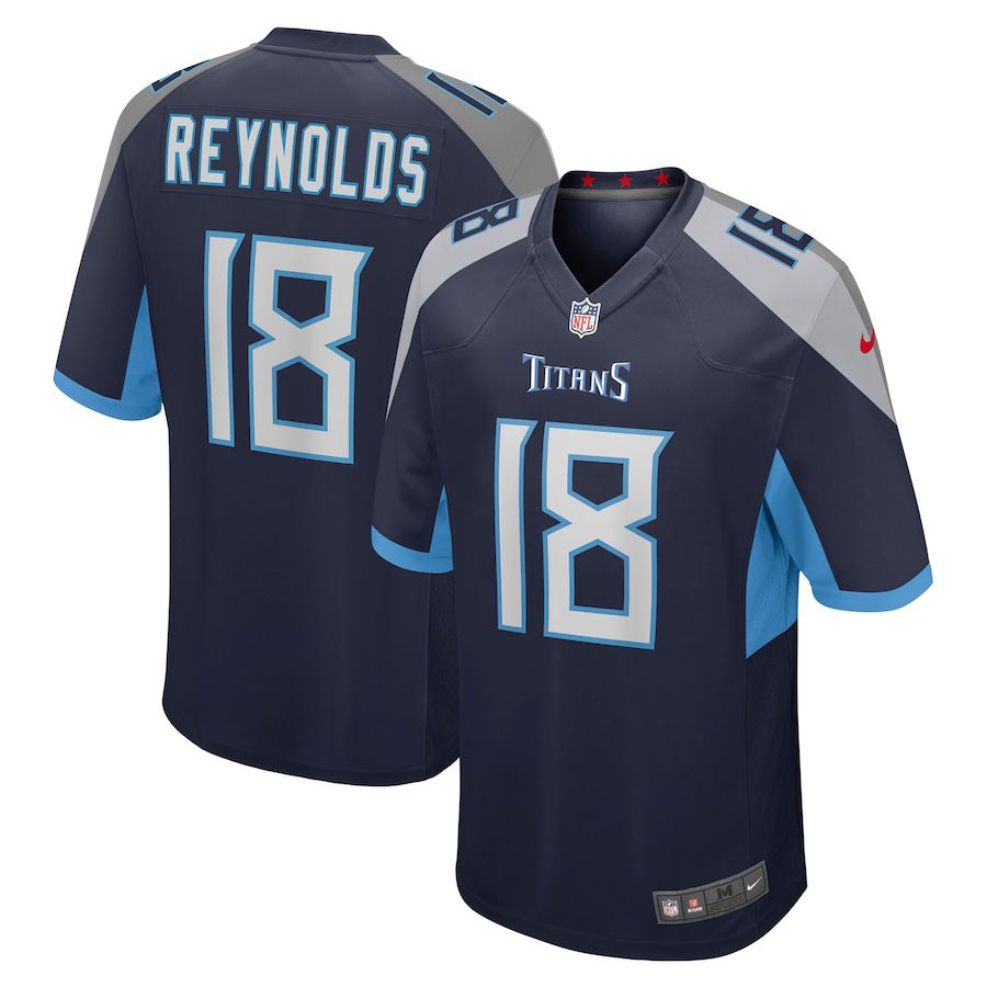 Men Tennessee Titans #18 Josh Reynolds Nike Navy Game NFL Jersey->tennessee titans->NFL Jersey